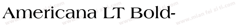 Americana LT Bold字体转换